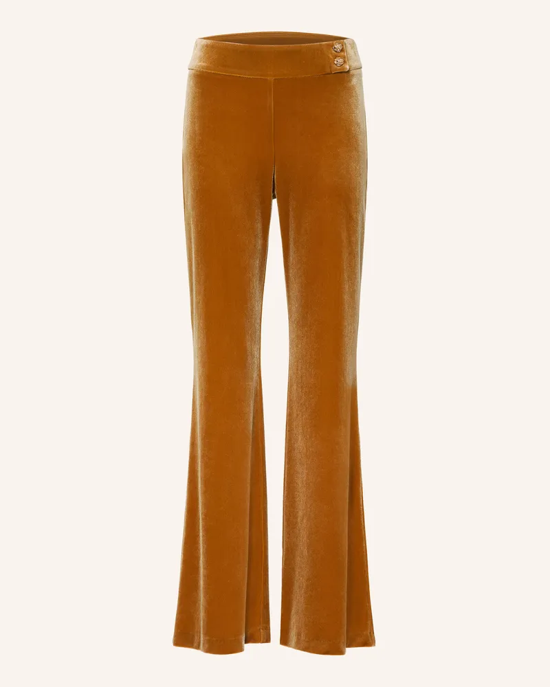 Joseph Ribkoff Samthose gelb Cognac