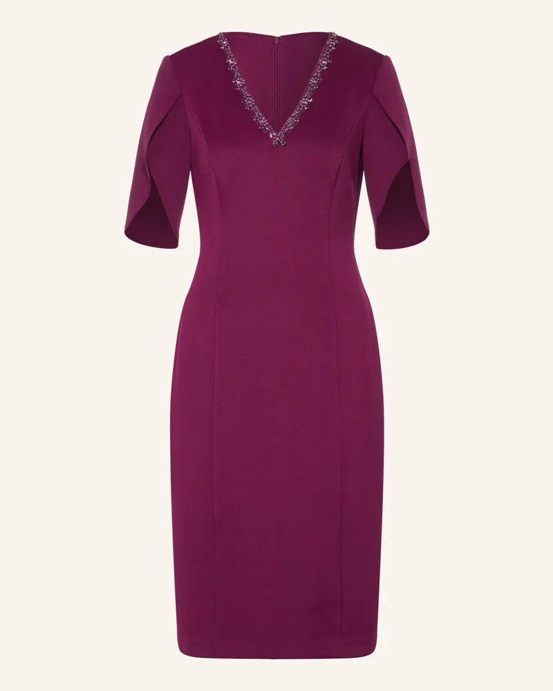 Adrianna Papell Cocktailkleid Mit Schmucksteinen rot Dunkelrot