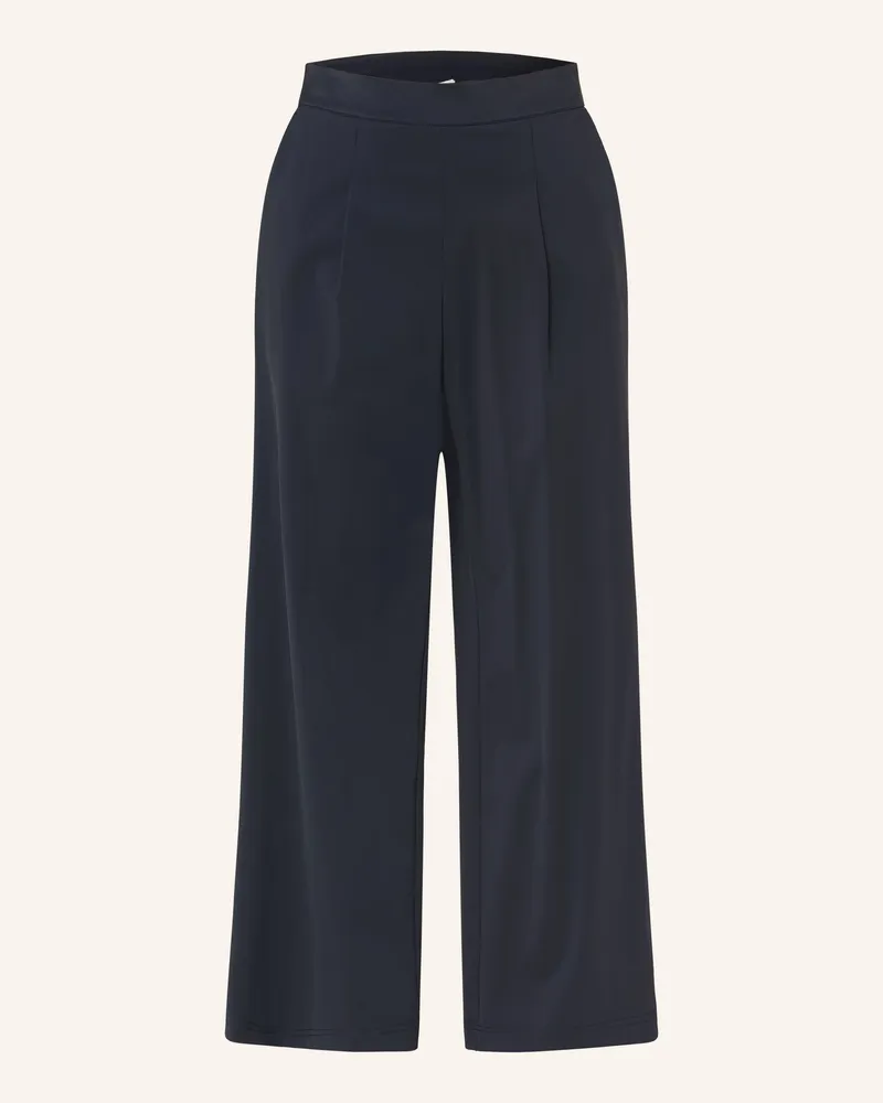 Milano Italy Marlenehose aus Jersey Dunkelblau