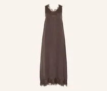 Kleid Mit Spitze braun