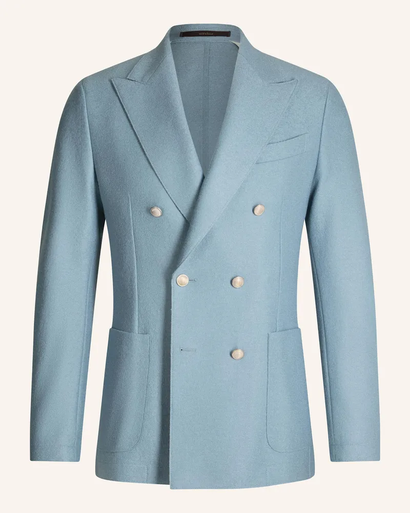 windsor. Sakko Shaped Fit Hellblau