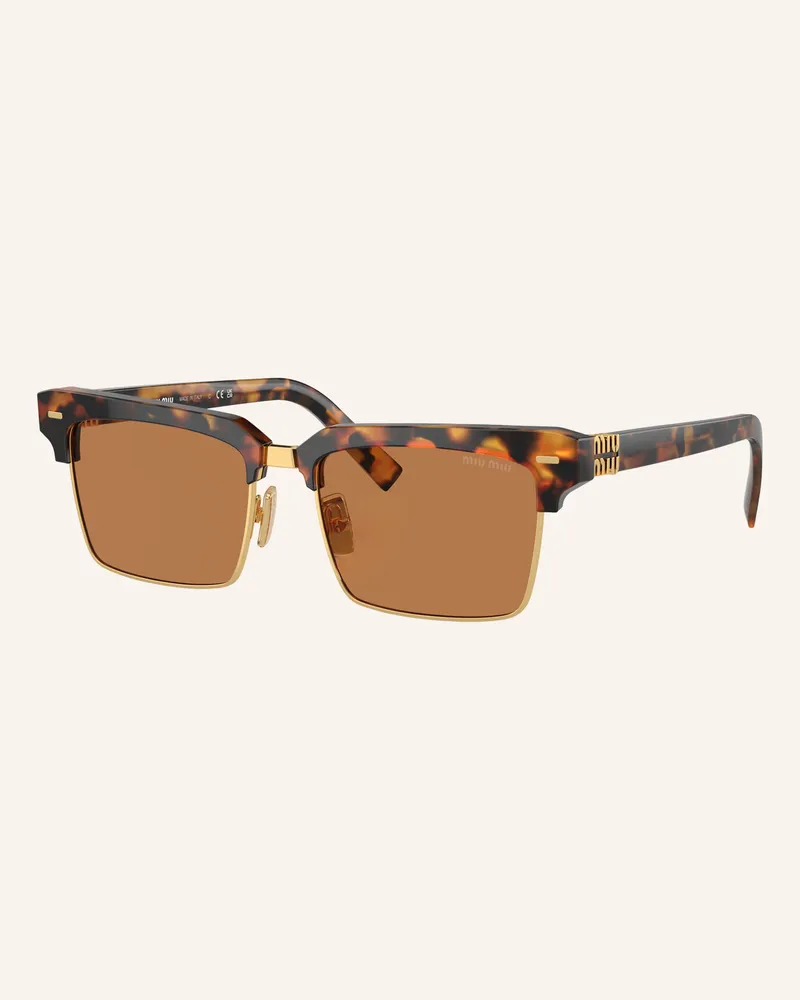 Miu Miu Sonnenbrille Mu 10zs braun Havana