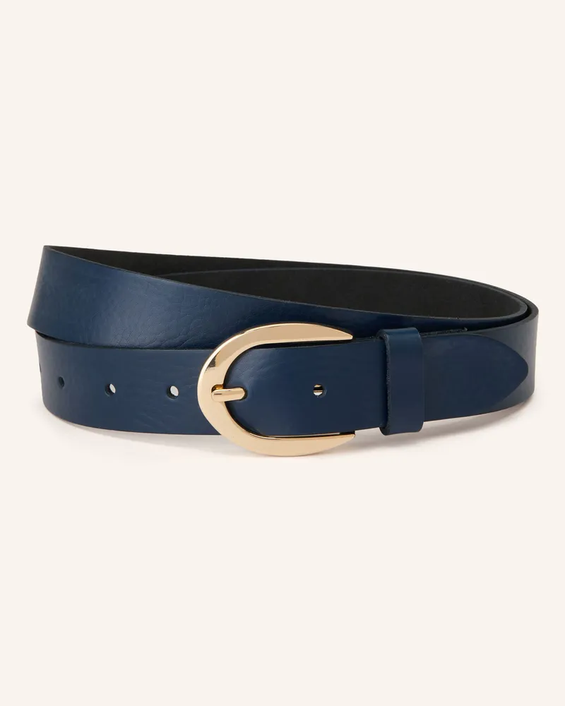 Vanzetti Ledergürtel blau Dunkelblau