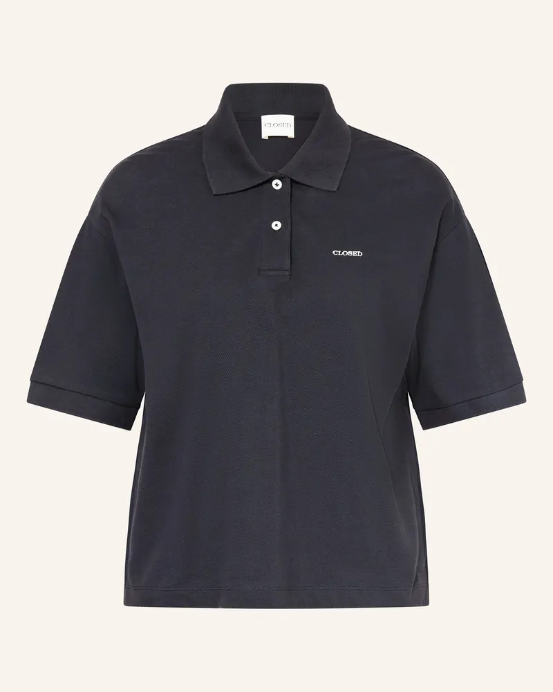 Closed Piqué-Poloshirt Dunkelgrau