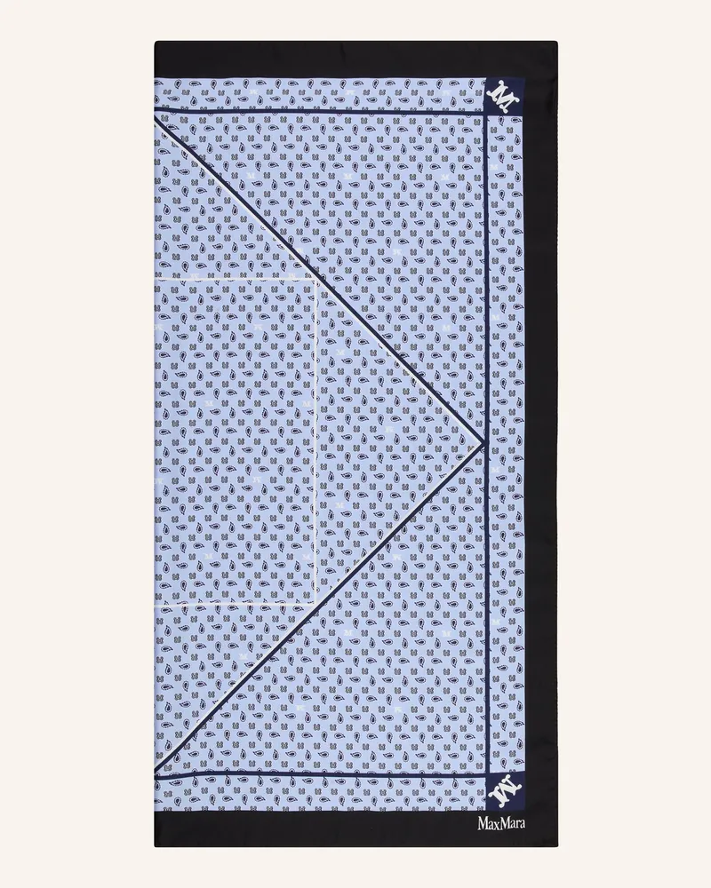 Max Mara Seidentuch Acarre blau Hellblau