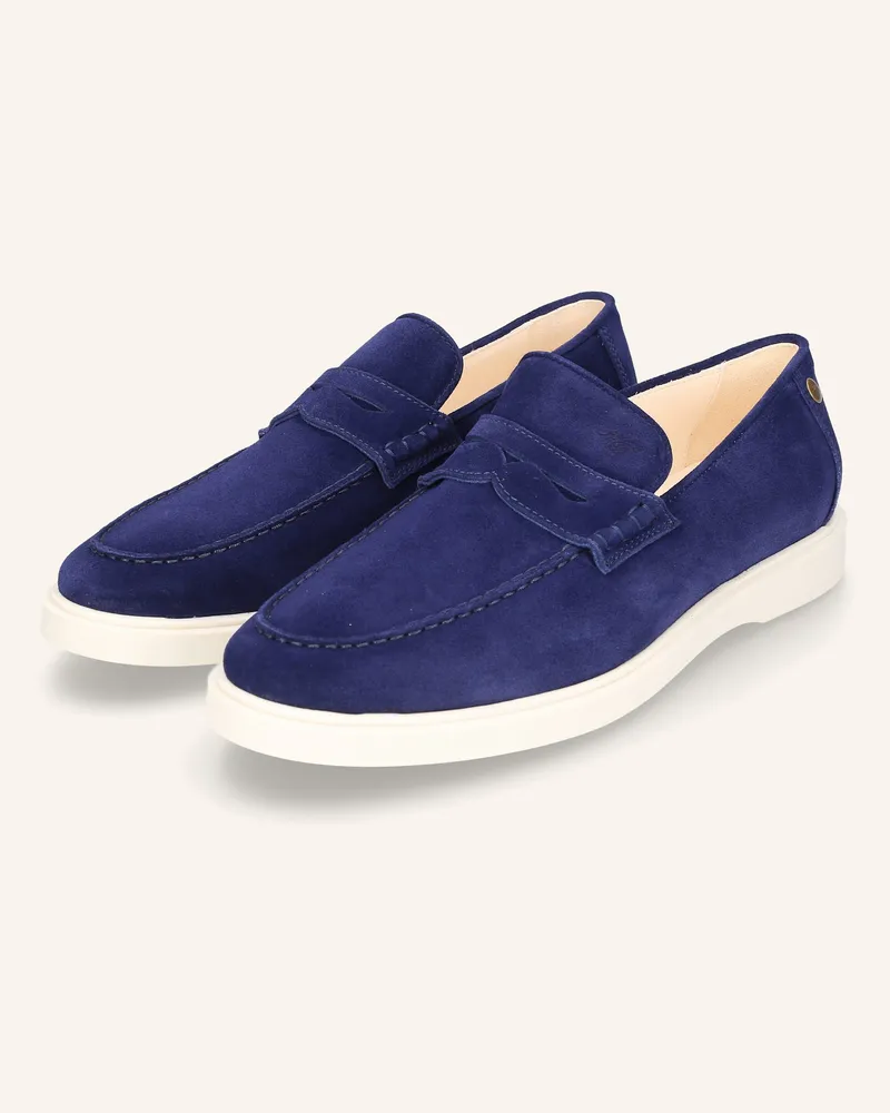 Heinrich Dinkelacker Loafer Genua Penny Loafer V blau Blau