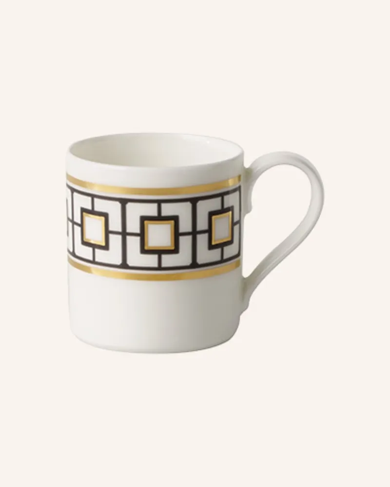 Villeroy & Boch Mokka-/Espressoobertasse Metrochic weiss Gelb