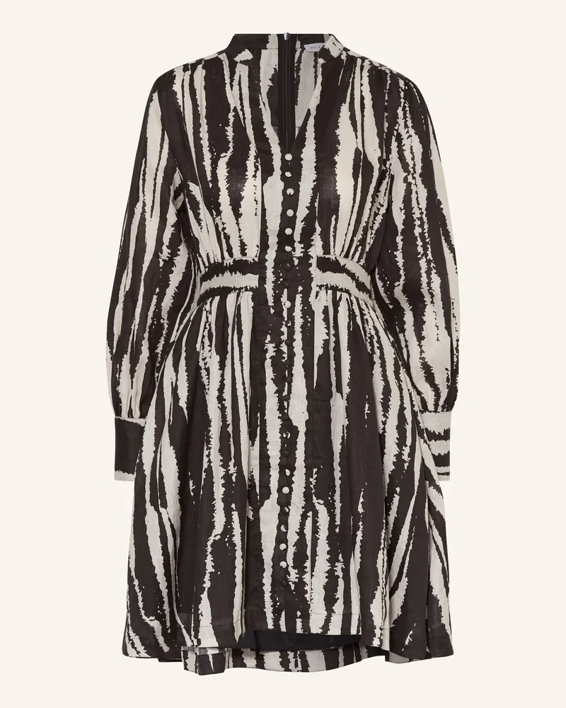 Mrs & HUGS Leinenkleid Schwarz