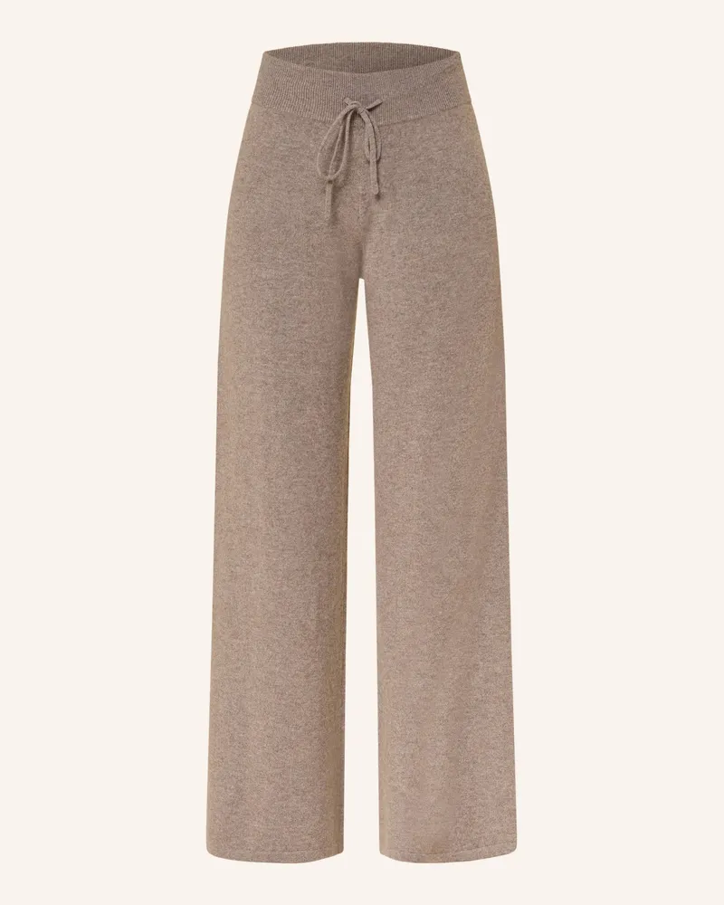 Lisa Yang Strickhose SOFI im Jogging-Stil aus Cashmere Beige