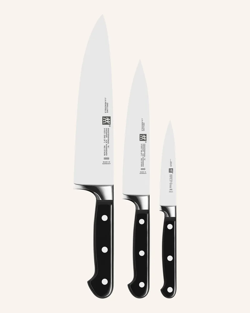 Zwilling 3-Tlg. Messer-Set Professional S schwarz Schwarz