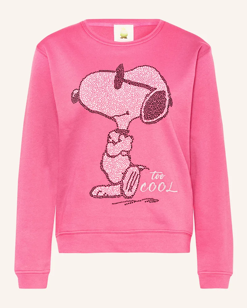 Princess goes Hollywood Sweatshirt mit Schmucksteinen Pink