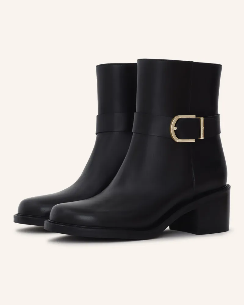 Aigner Biker Bootie Carla 1a schwarz Schwarz