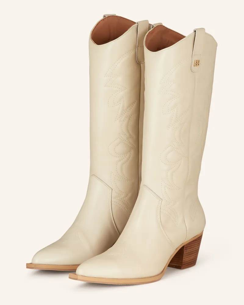 Riani Cowboy Boots - ECRU Beige