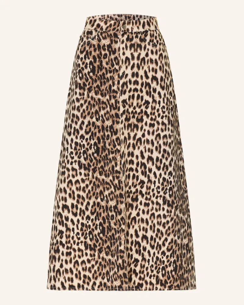 Mrs & HUGS Jeansrock beige Leo