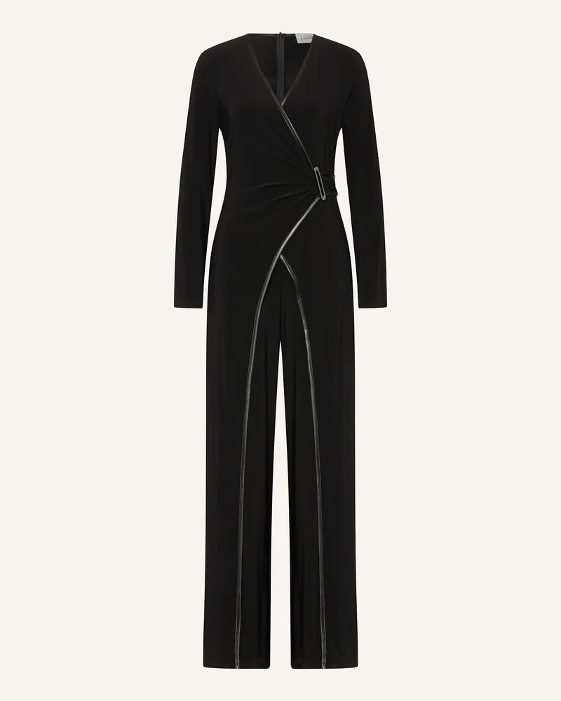 Joseph Ribkoff Jumpsuit in Wickeloptik Schwarz