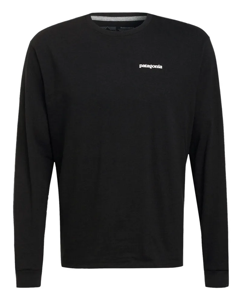 Patagonia Longsleeve P-6 schwarz Schwarz