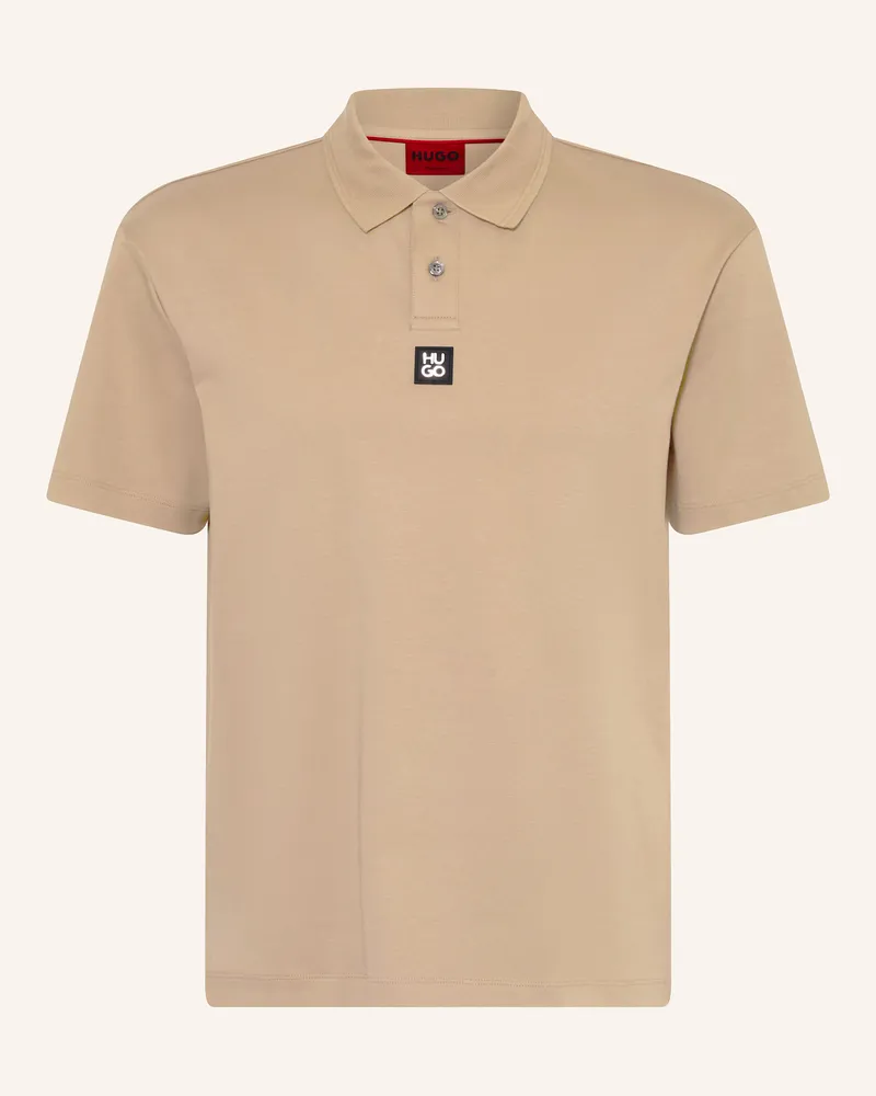 HUGO BOSS Jersey-Poloshirt DEABONO Braun