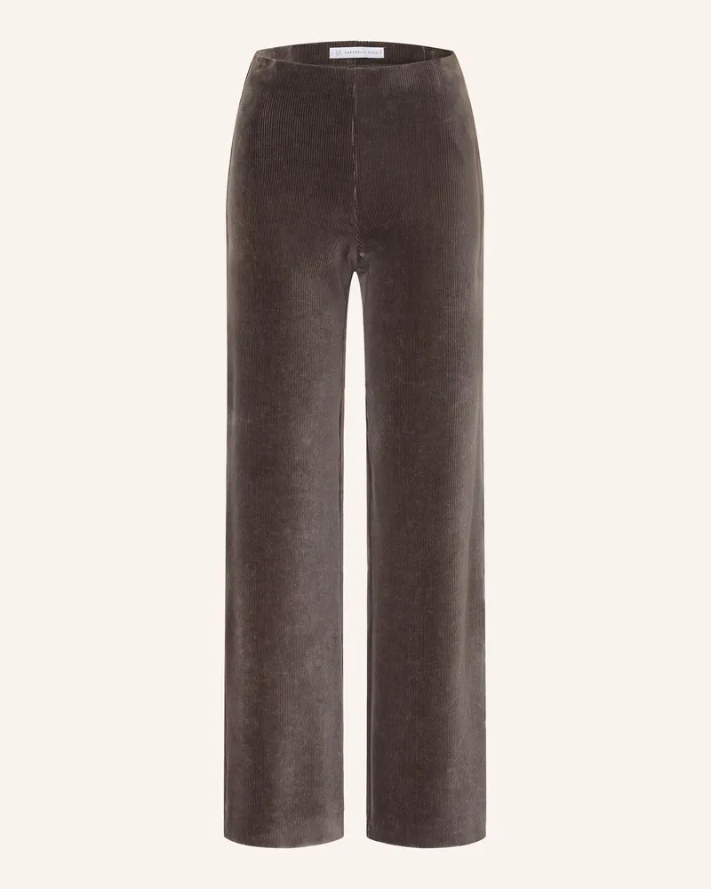 RAFFAELLO ROSSI  Marlenehose Elaine Aus Cord grau Dunkelbraun