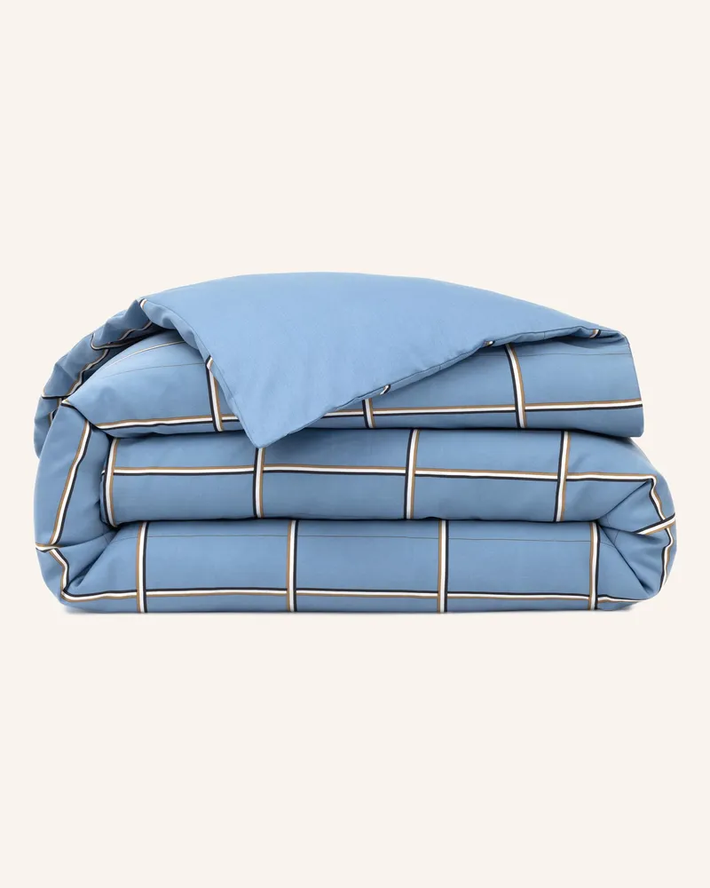 HUGO BOSS Bettwäsche Set Bosscheck blau Hellblau