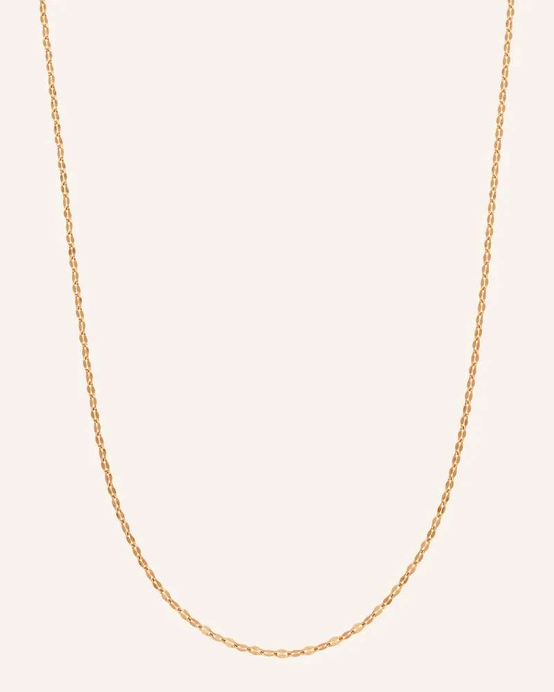 Leaf Halskette Shiny Twist Aus 14 Karat Rosègold rosegold Roségold