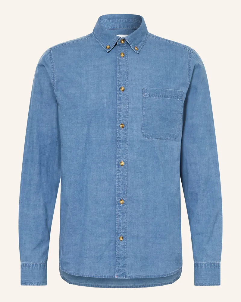 LES DEUX Hemd Kash blau Blau