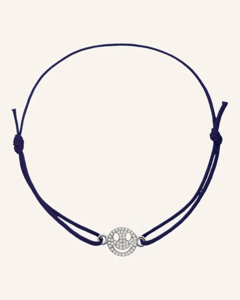 CADA Armband TINY SMILING FACE Weissgold