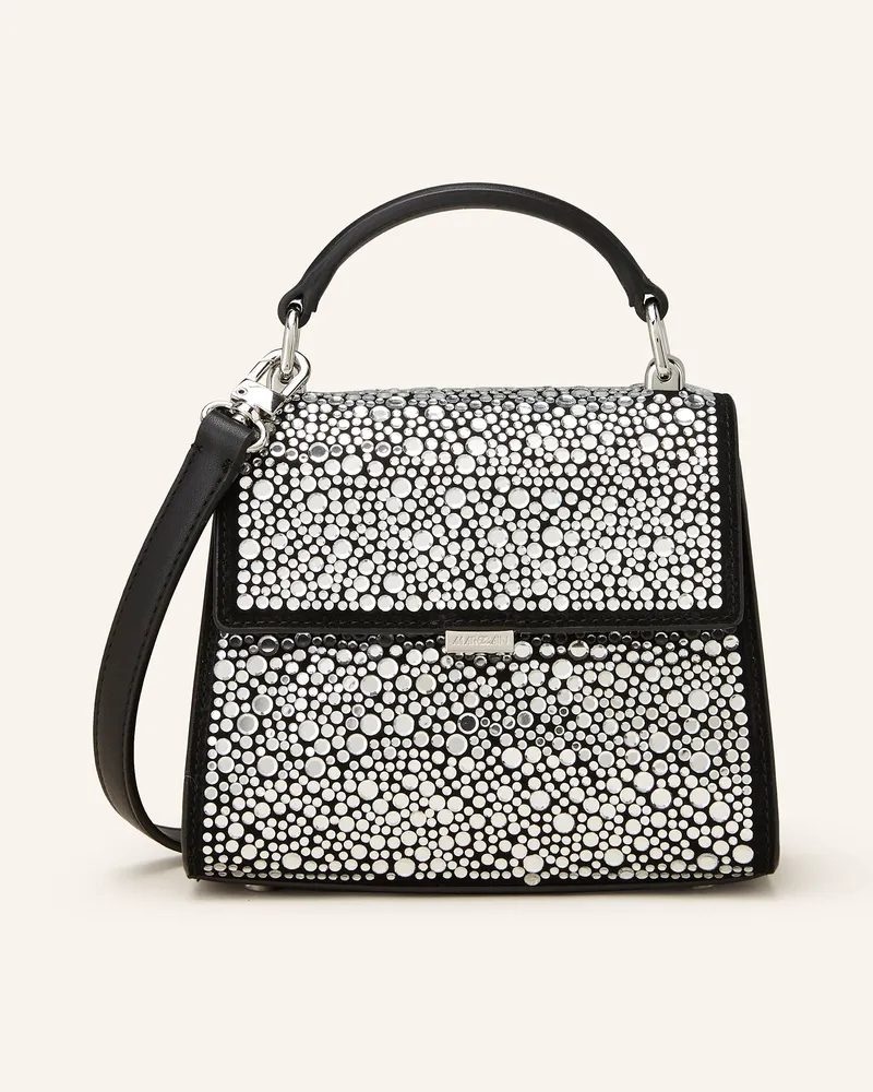 Marc Cain Handtasche mit Schmucksteinen Schwarz