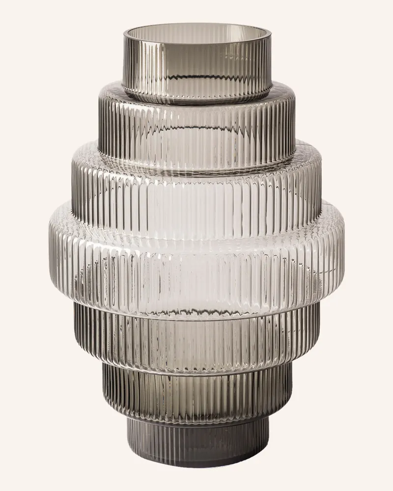 POLSPOTTEN Vase Steps grau Grau