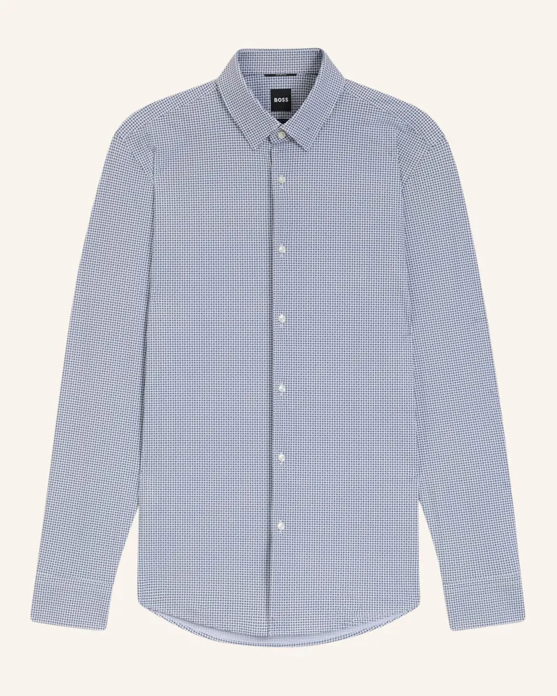 HUGO BOSS Business Hemd P-HANK-S-K-261 Slim Fit Blau