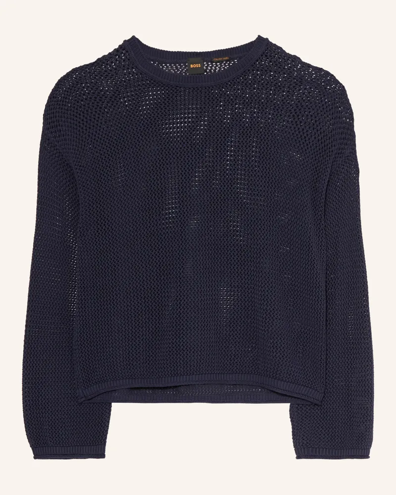 HUGO BOSS Pullover Farde blau Schwarz