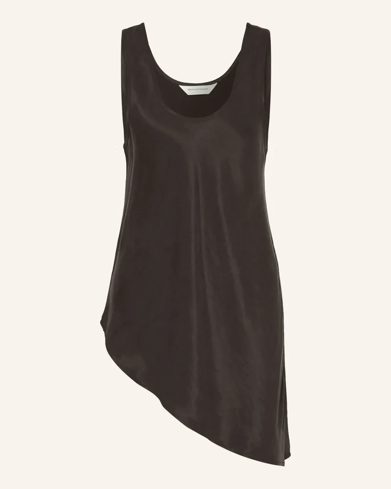 MOSS COPENHAGEN Satintop Mschmolie schwarz Dunkelgrau