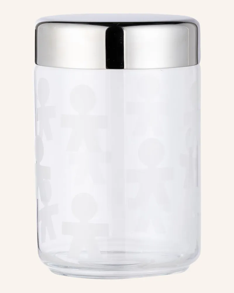 Alessi Aufbewahrungsdose Girotondo transparent Silber