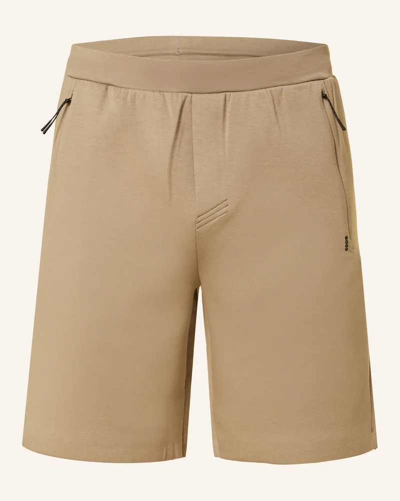 HUGO BOSS Sweatshorts HECON Hellbraun