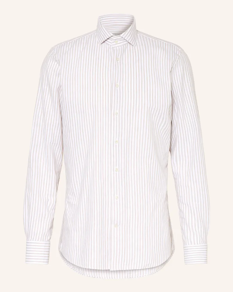Profuomo Hemd Slim Fit beige Beige