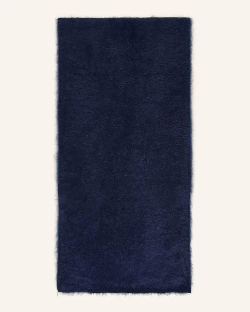 Mrs & HUGS Cashmere-Schal blau Dunkelblau