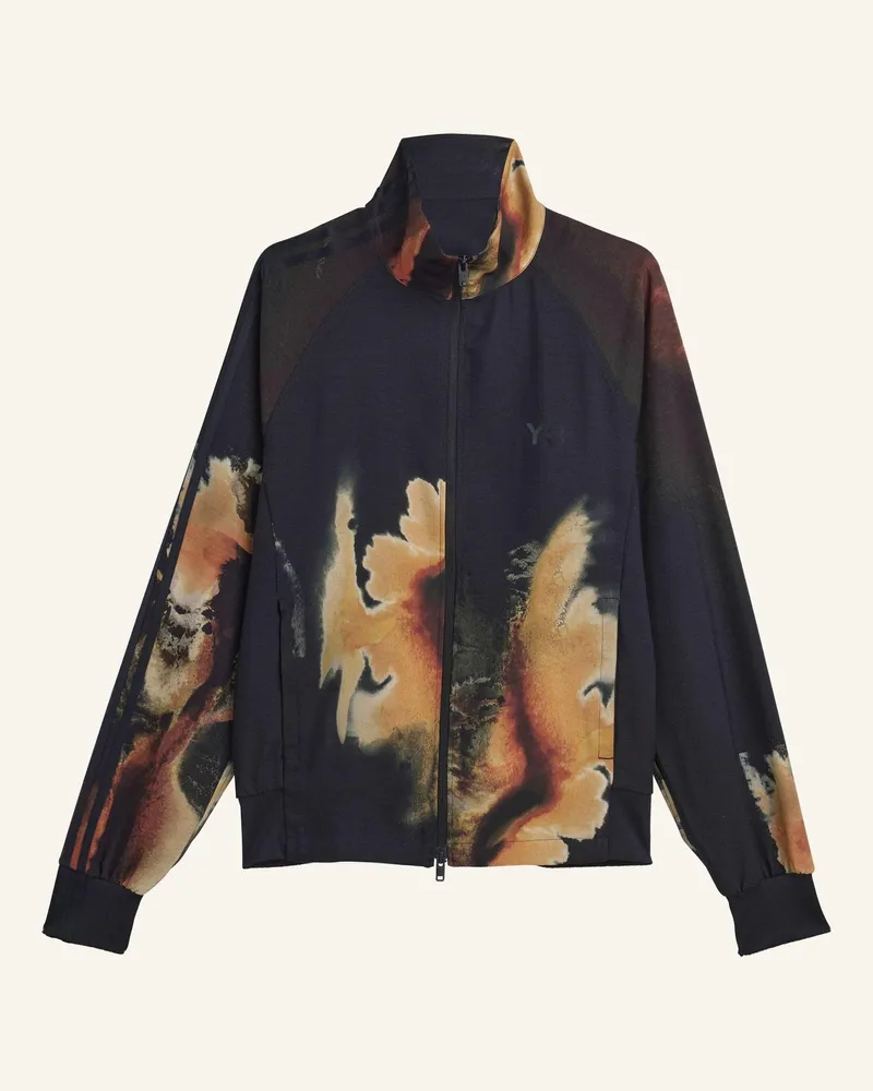 Y-3 Y-3 Aop Trainingsjacke – 3-Streifen schwarz Schwarz