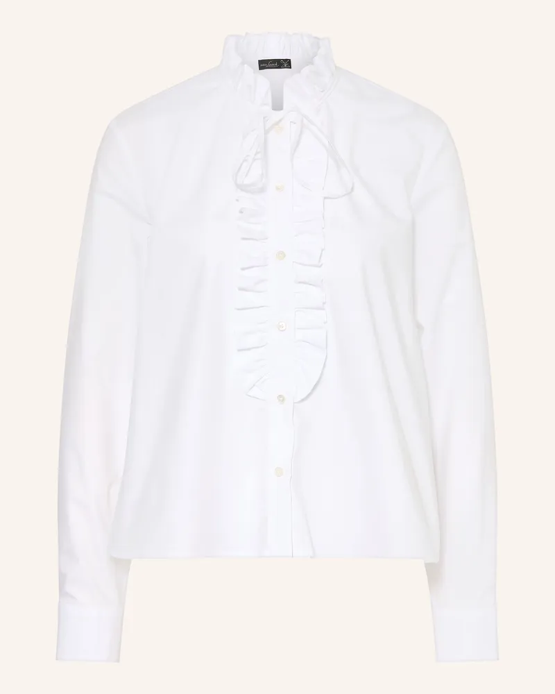 van Laack Bluse Vl-Nhea-Xx Mit Rüschen weiss Weiss