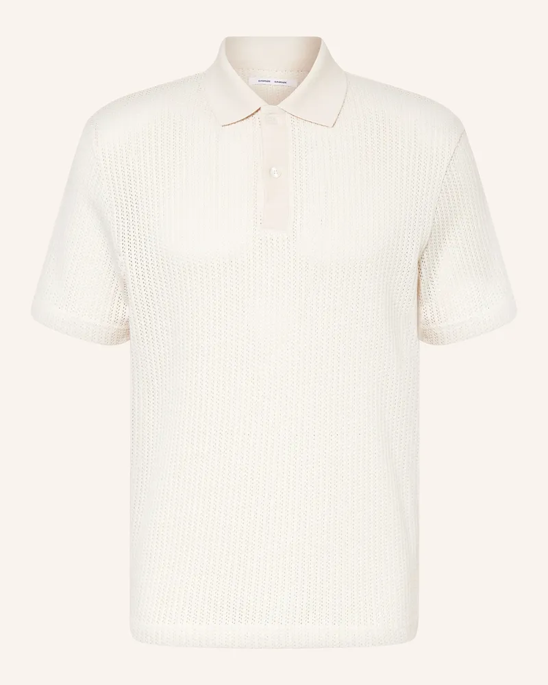 Samsøe & Samsøe Strick-Poloshirt SAJASE Creme