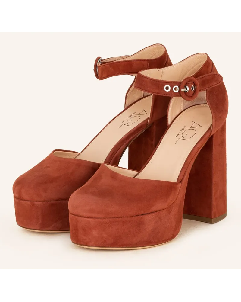 Attilio Giusti Leombruni Plateau-Pumps PAM - COGNAC Braun