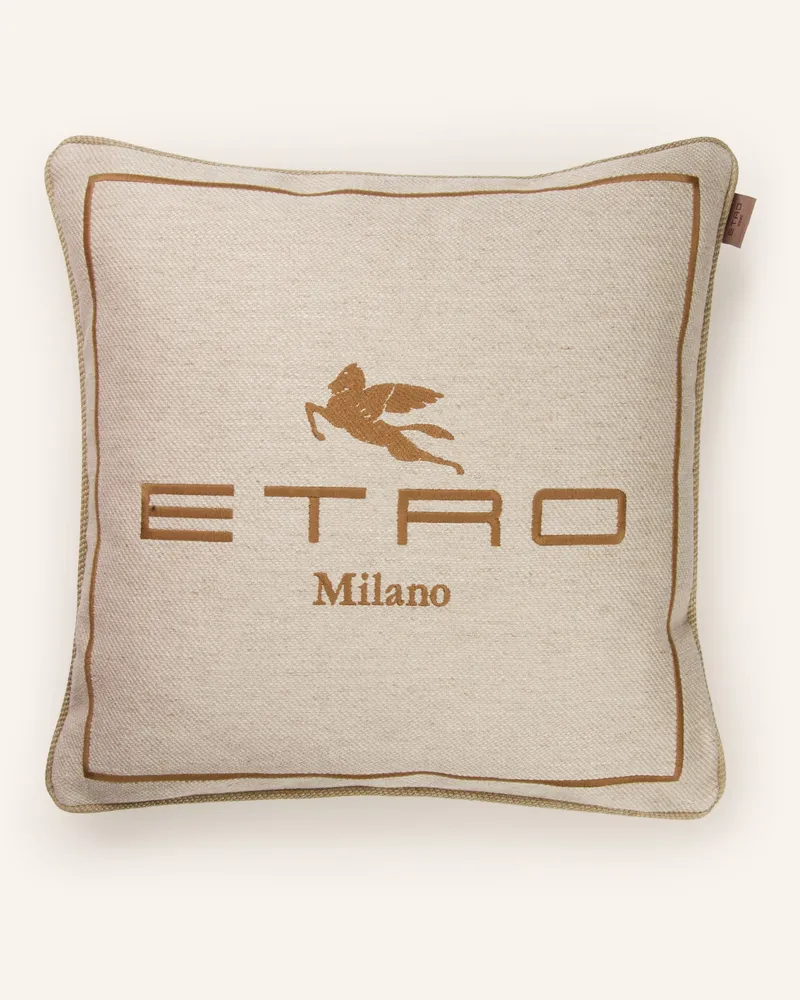 Etro Dekokissen beige Hellbraun