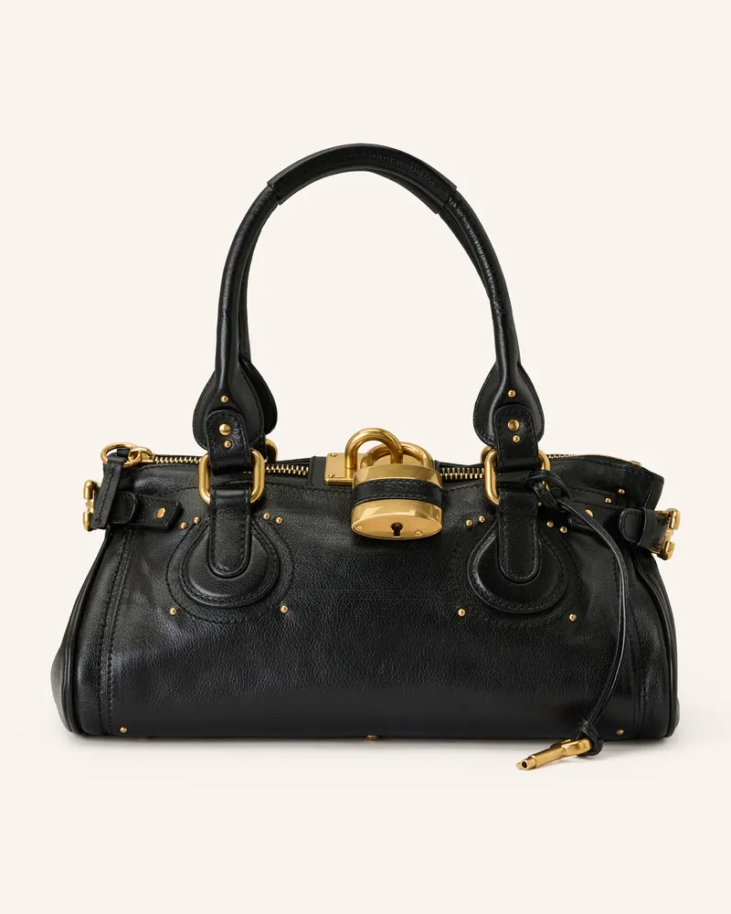 Chloé Schultertasche Paddington schwarz Black