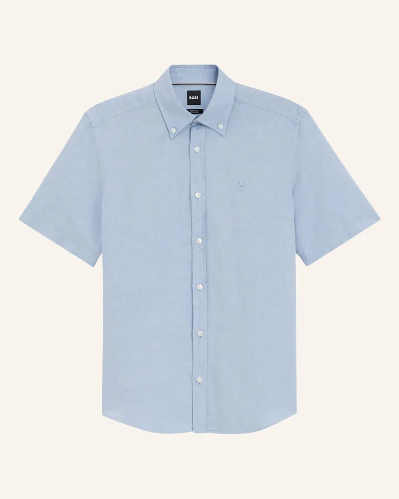 HUGO BOSS Hemd H-Liam-Bd-Sh-E-C-262 Regular Fit blau Hellblau