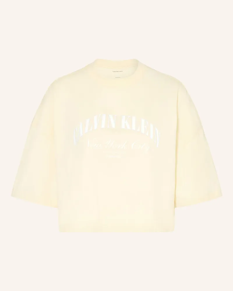Calvin Klein T-Shirt Hellgelb