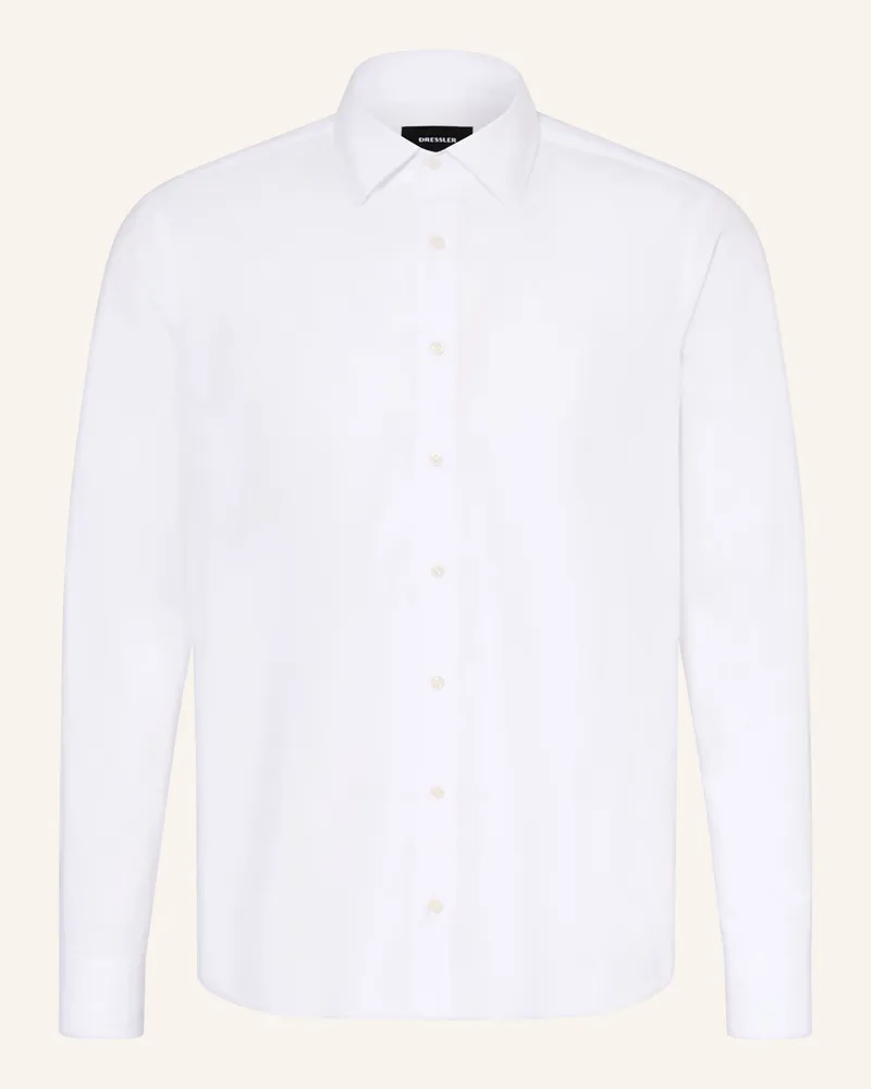 Dressler Hemd Shaped Fit weiss Weiss