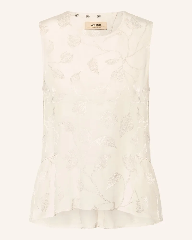Mos Mosh Jacquard-Top Mmixo weiss Ecru