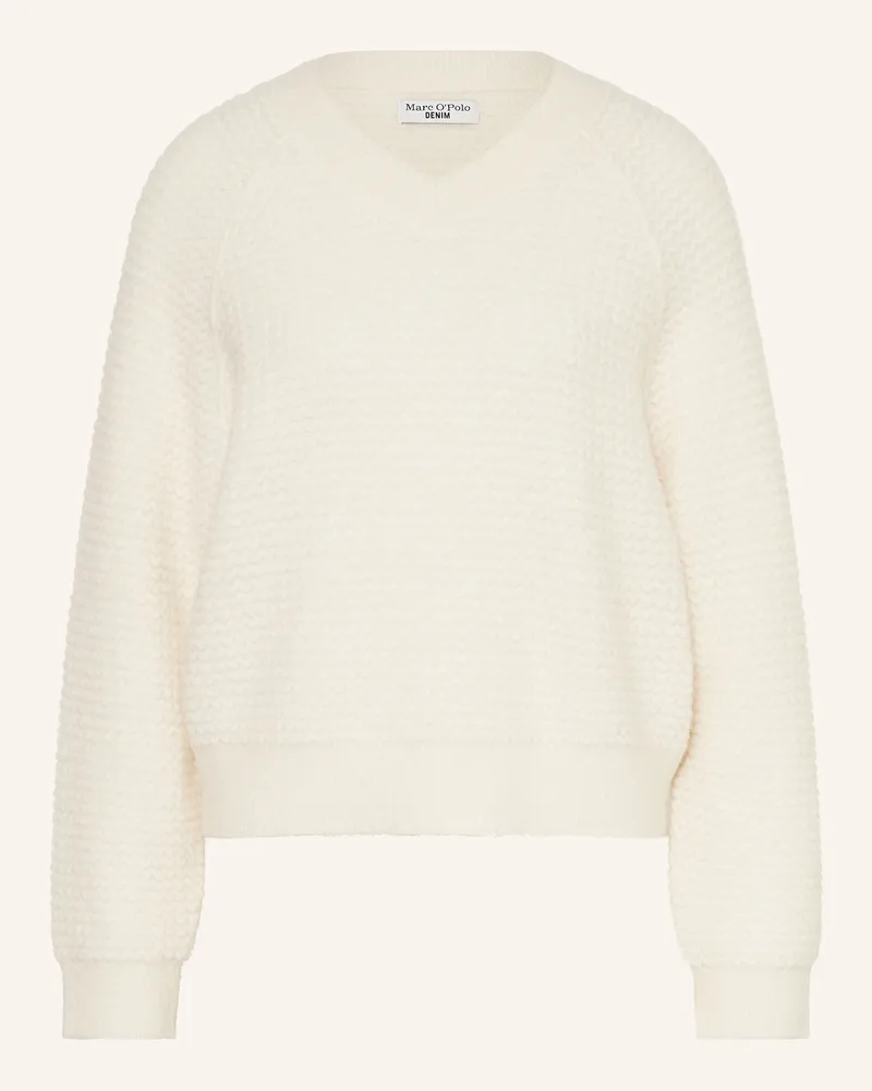 Marc O'Polo Pullover Mit Alpaka weiss Weiss