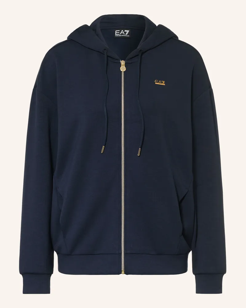 EA7 Sweatjacke Train Core blau Dunkelblau