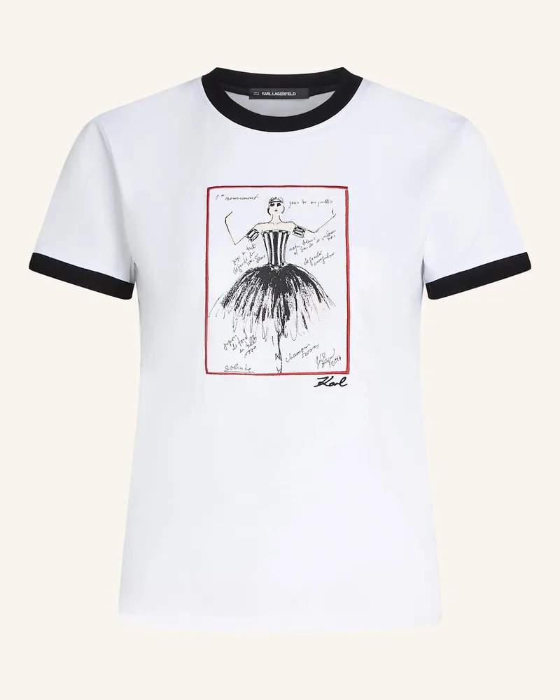 Karl Lagerfeld T-Shirt weiss Weiss