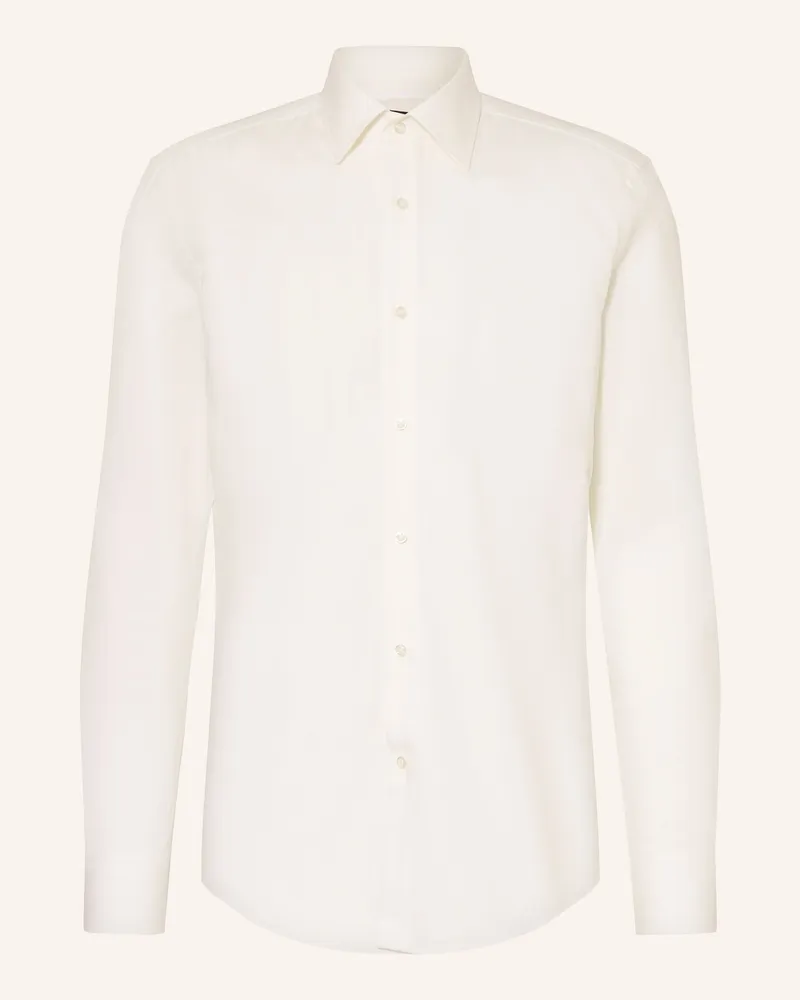 HUGO BOSS Hemd HANK Slim Fit Weiss