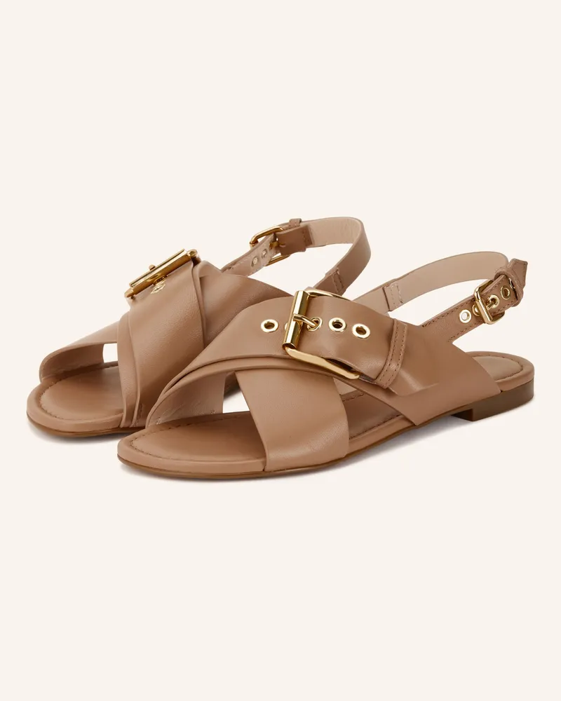 Attilio Giusti Leombruni Sandalen Summer Criss Cross braun Camel